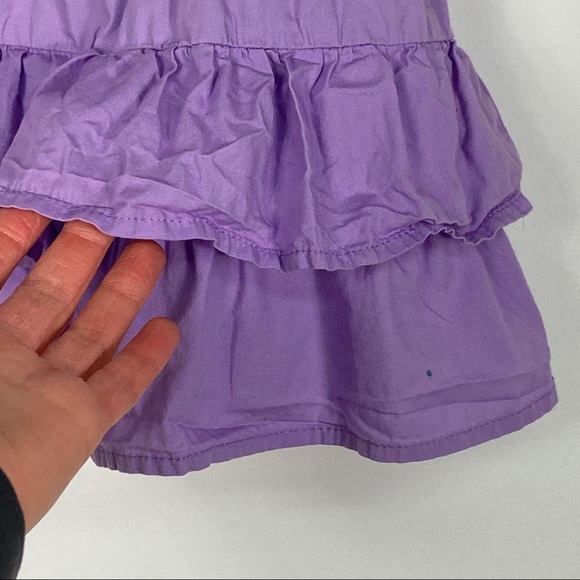 Cherokee Girl's 4T Short Sleeve Purple & Pink Floral Ruffle Dress - Picture 12 of 14